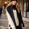 berretto sciarpa nero morbido come cashmere donna lana alpaca trend moda autunno inverno 2019