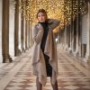 cardigan nocciola donna lungo lana alpaca trend moda autunno inverno 2019