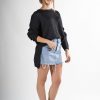 maglioncino nero manica lunga donna design pura lana naturale alpaca soffice come il cashmere