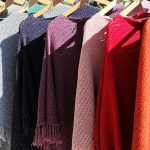 Poncho mantella colorato donna