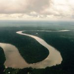 vista aerea del Rio delle Amazzoni